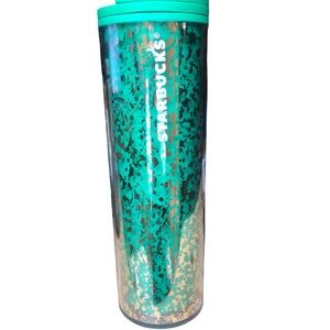 Starbucks Green and Black Speckled Tumbler